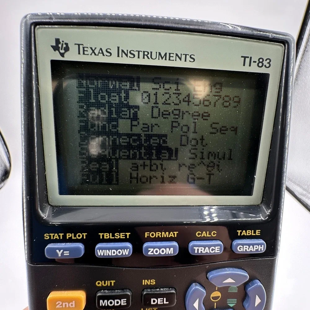 Texas Instruments TI-83 Graphing Calculator with Slipcover Tested WORKS PLS READ